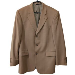 Jack Victor Montreal x Loro Piana Italy 100% Cashmere Men's 44L Camel Tan Blazer